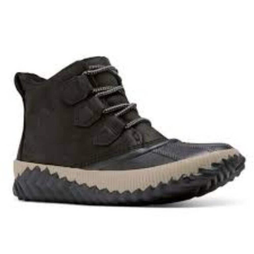 Sorel Women's Black Out N About Plus NL3069-010 Ankle Duck Rain Boot‎ Size 9.5